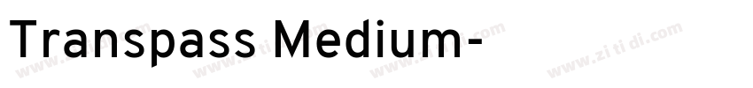 Transpass Medium字体转换
